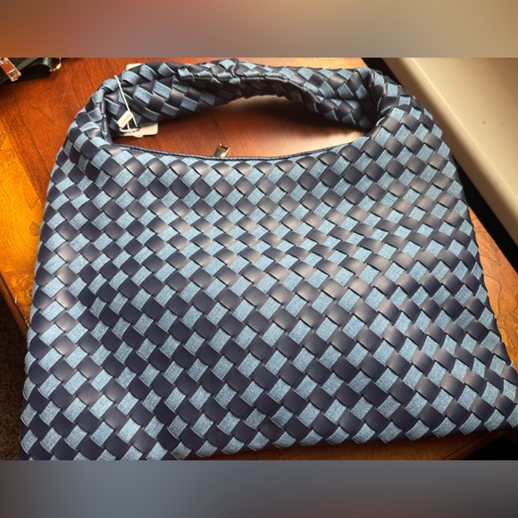 Urban Expressions Denim Blue Woven Bag DENIM MULTILEAH - Picture 5 of 6